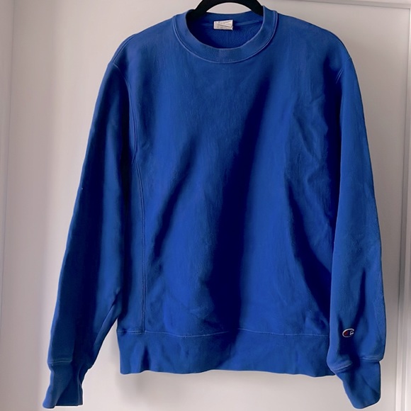 CHAMPION Reverse Weave Sweatshirt, Blue - Picture 1 of 5
